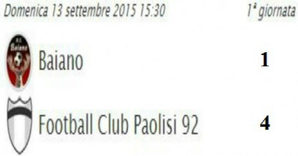 Promozione – Baiano, tonfo all’esordio: il Paolisi banchetta con D’Andrea